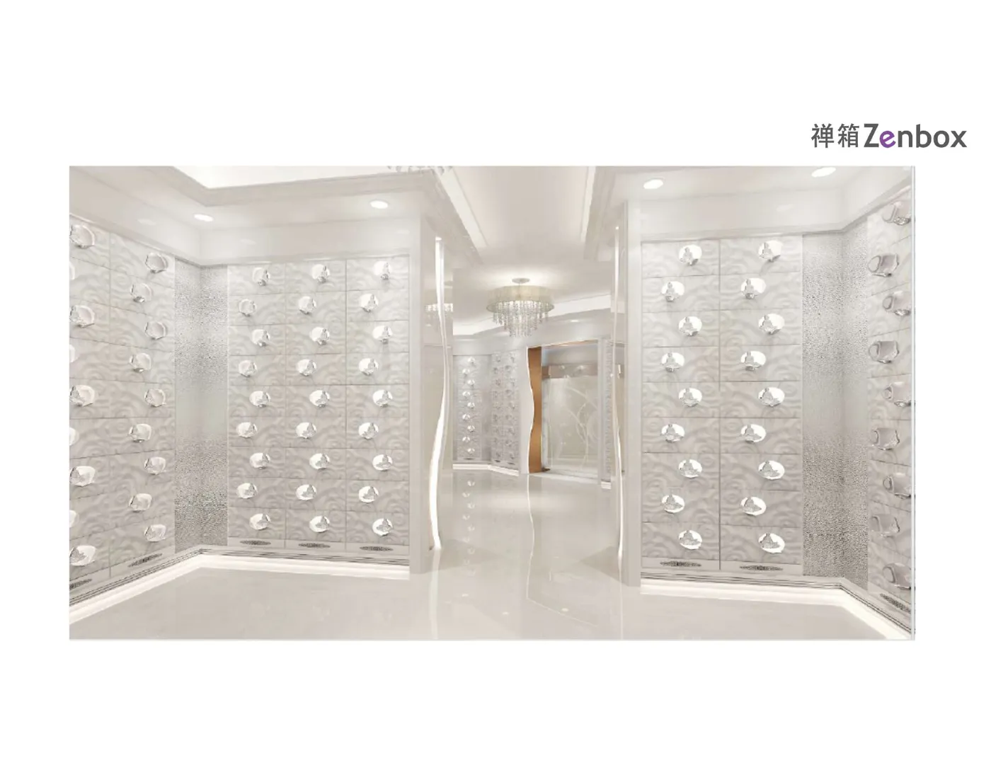 Niche wall in the S2 suite at Thian Leng